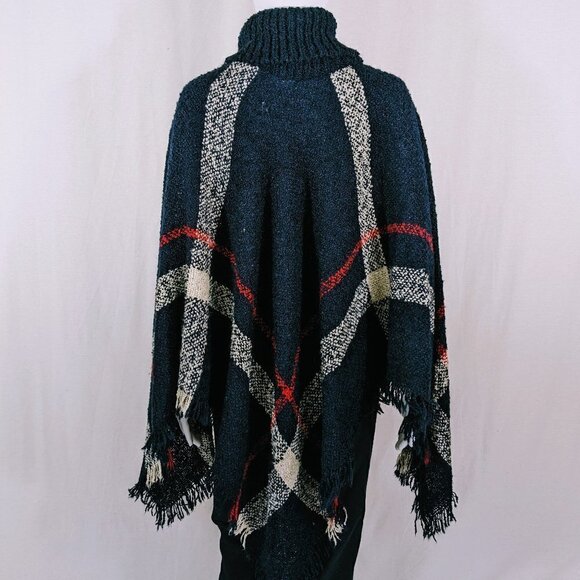 Unbranded Turtleneck Sweater Poncho OS - Picture 3 of 3